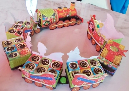 Elves Behaving Badly Express 3d Advent Train Kit by Pam Stubley