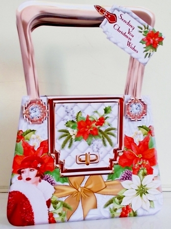 Deco the Halls 2 Gift Handbag & Gift Card/ Money Wallet Purse. by Pam Stubley