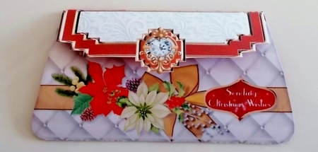 Deco the Halls 2 Gift Handbag & Gift Card/ Money Wallet Purse. by Pam Stubley