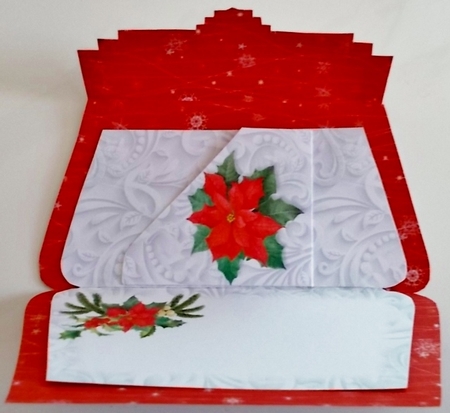 Deco the Halls 2 Gift Handbag & Gift Card/ Money Wallet Purse. by Pam Stubley