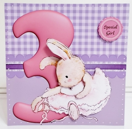 Ballerina rabbit third birthday by Pam Stubley