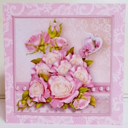 Rose Bouquet - Decoupage Card Mini Kit by Pam Stubley