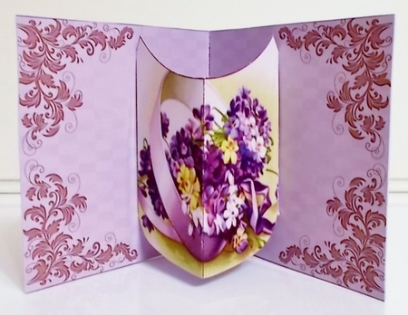 Pop Out Violets by Pam Stubley