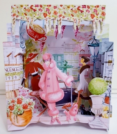 Paris in the Spring Shape the Scene 3D Card and Envelope Kit. by Pam Stubley