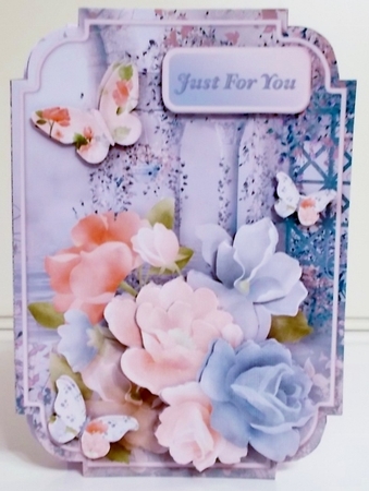 Butterflies and Flowers - Shaped Card Mini Kit by Pam Stubley