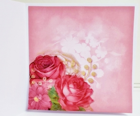 Insert Vintage Roses  in Pink 4 by Pam Stubley