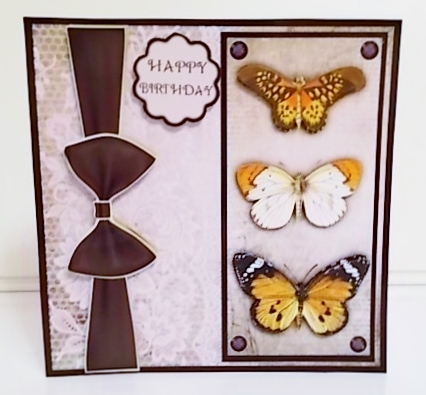 Black Trio of Butterflies by Pam Stubley