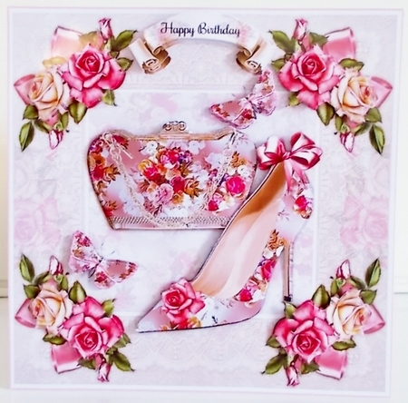 Roses Shoe & Handbag Mini Page Kit by Pam Stubley