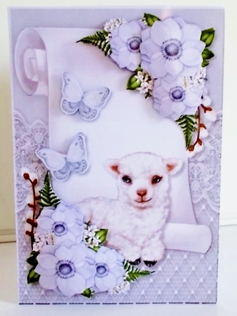 Bautiful Flowers & Little lamb  A5 by Pam Stubley