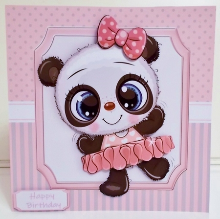 Gorgeous Ballerina Panda  8x8 Mini Kit by Pam Stubley