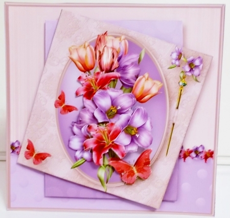 Tulips and Lilies - Layered Card Mini KIt by Pam Stubley