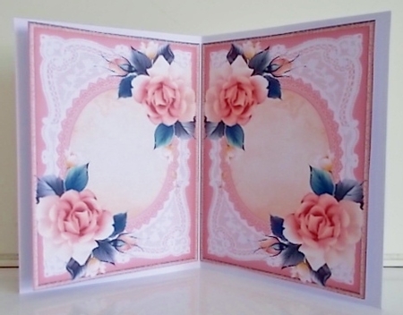 The Peach Roses Portrait Inserts by Pam Stubley