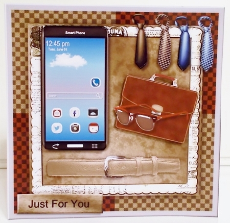 Male Quick  Card  7x7 Office  by Pam Stubley