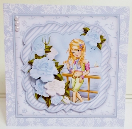 By the Sea - Shaped Layers Card Mini Kit by Pam Stubley