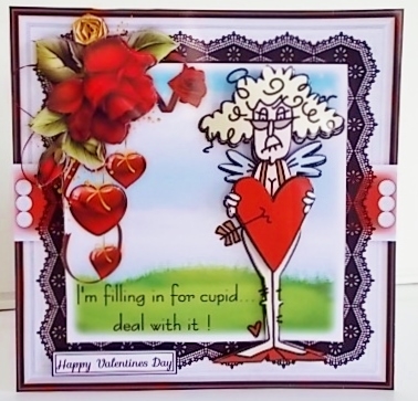 Cupid Stella Mini Card Kit by Pam Stubley