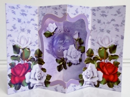 Roses  for you - Window Card by Pam Stubley