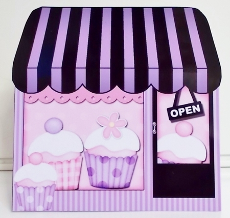 3D Shaped Card Kit - Little Cupcake Shop  by Pam Stubley