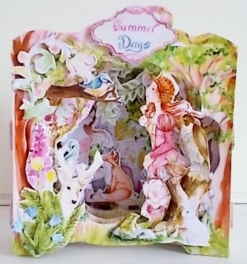 Fantasia Summer Fantasy Shape the Scene 3D Card and Envelope Kit. by Pam Stubley