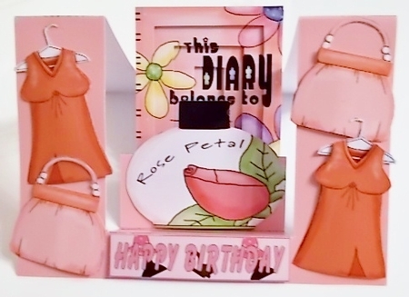 Pix & Mix 4 x Stepper card decoupage kit 1 by Pam Stubley