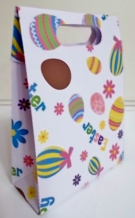 Gusset Sided Gift Bag - Easter Eggs and Flowers by Pam Stubley