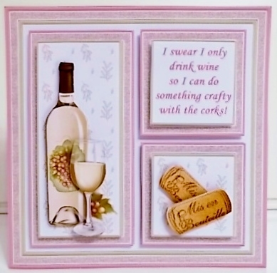 WINE SAVE THE DAY or CRAFTY CORKS 7.5 Quick Layer Cards Bumper Kit by Pam Stubley