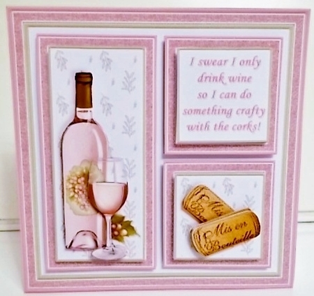 WINE SAVE THE DAY or CRAFTY CORKS 7.5 Quick Layer Cards Bumper Kit by Pam Stubley