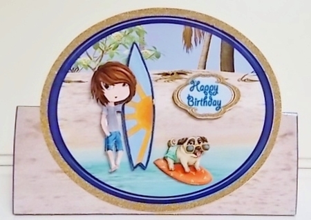 Triangle Base Mini Kit- Holiday Beach Fun 2 for Male by Pam Stubley