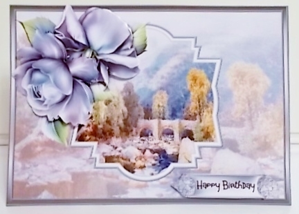 Fingle bridge A5 card by Pam Stubley