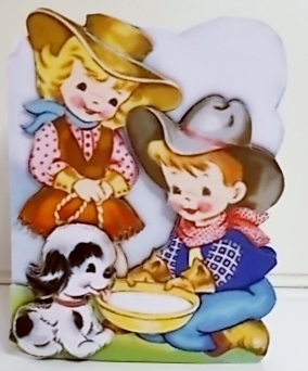 Vintage Rodeo Couple Card by Pam Stubley