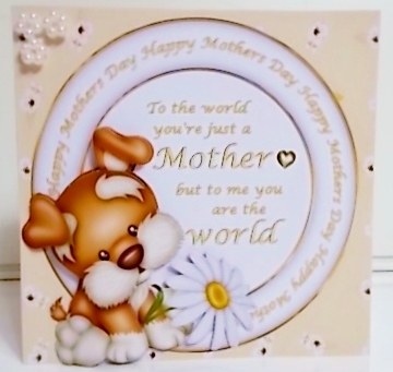 7x7 Just a mother puppy by Pam Stubley