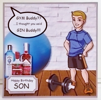 GYM/Gin buddy male by Pam Stubley