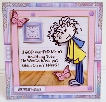 Crabby Cathy - Knees Mini Card Kit by Pam Stubley