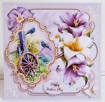 Vintage Bird Scene no2 Mini Page Kit by Pam Stubley