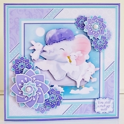 SPRING BUNNIES Mixed Occasions Decoupage & Inserts Bumper Kit by Pam Stubley