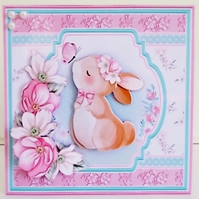 SPRING BUNNIES Mixed Occasions Decoupage & Inserts Bumper Kit by Pam Stubley