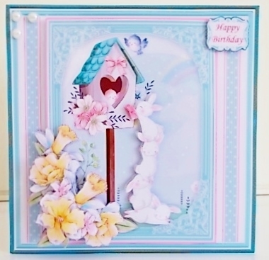 SPRING BUNNIES Mixed Occasions Decoupage & Inserts Bumper Kit by Pam Stubley