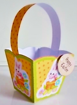EASTER BASKET 1 - BUNNY IN PLANT POT by Pam Stubley