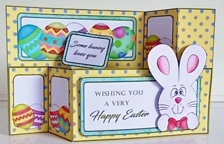 Wiper card Painted Eggs by Pam Stubley