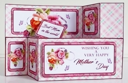Wiper card English Roses by Pam Stubley
