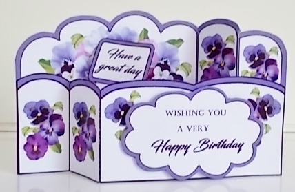 Wiper Blue Pansies by Pam Stubley