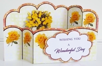 Wiper Card Yellow roses by Pam Stubley