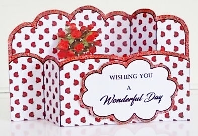 Wiper Card Red roses by Pam Stubley