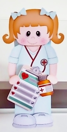 NHS Super Hero - 3D On the Shelf Card Kit by Pam Stubley