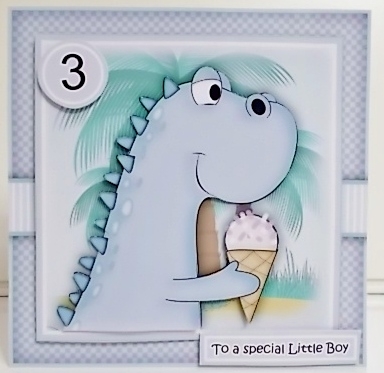 Ice Cream Dino Blue Mini Kit With Ages 1 to 7 yrs by Pam Stubley