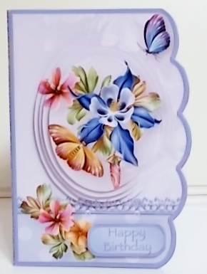 Forest Flowers - Scallop Edged Card Mini Kit by Pam Stubley