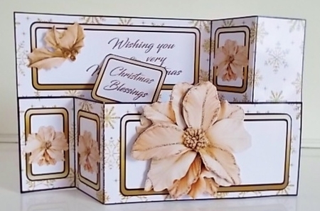 Wiper Gold poinsettias by Pam Stubley