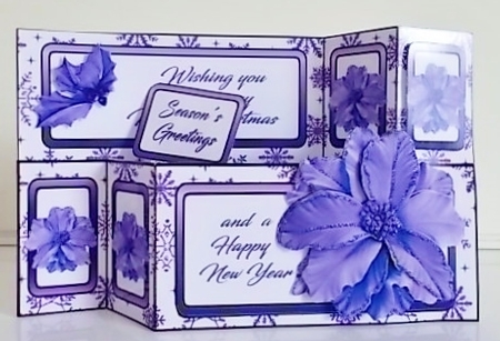 Wiper Blue poinsettias by Pam Stubley