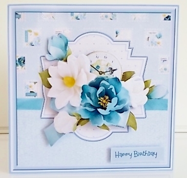 Magnolia and time 7x7 card by Pam Stubley