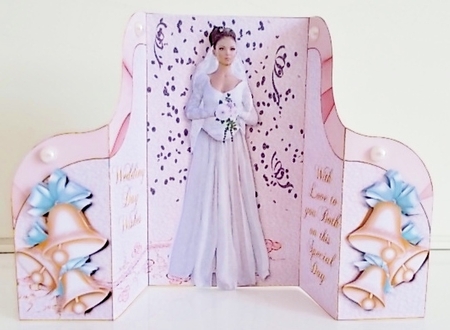 Special Day - Double Gatefold Wedding Day Card by Pam Stubley
