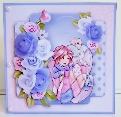 Night In - Decoupage Card Mini Kit by Pam Stubley